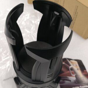 Zeyitian Car Cup Holder Expander, Adjustable Arms & Base Insert Cars in Black